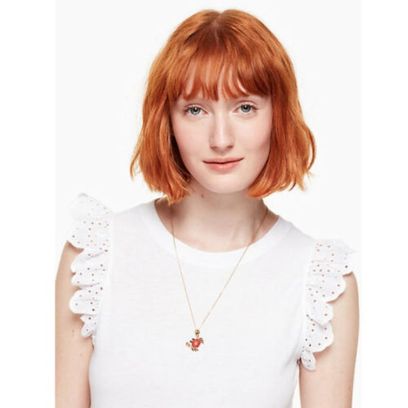 Kate Spade Necklace Shore Thing Crab New - Picture 4 of 4